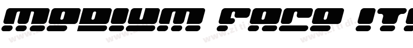 medium face italic字体转换